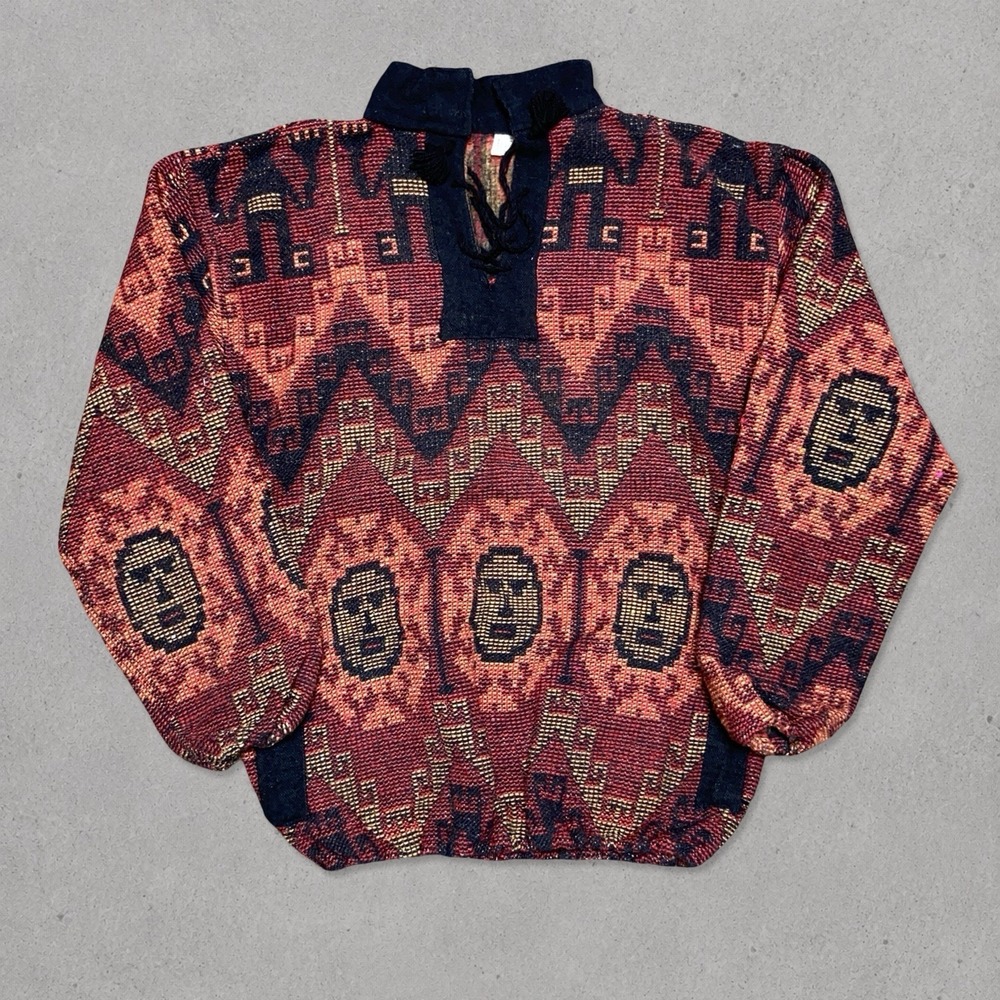 Vintage JP Imports Alpaca Wool Blend Peruvian Tribal Sweater Size M